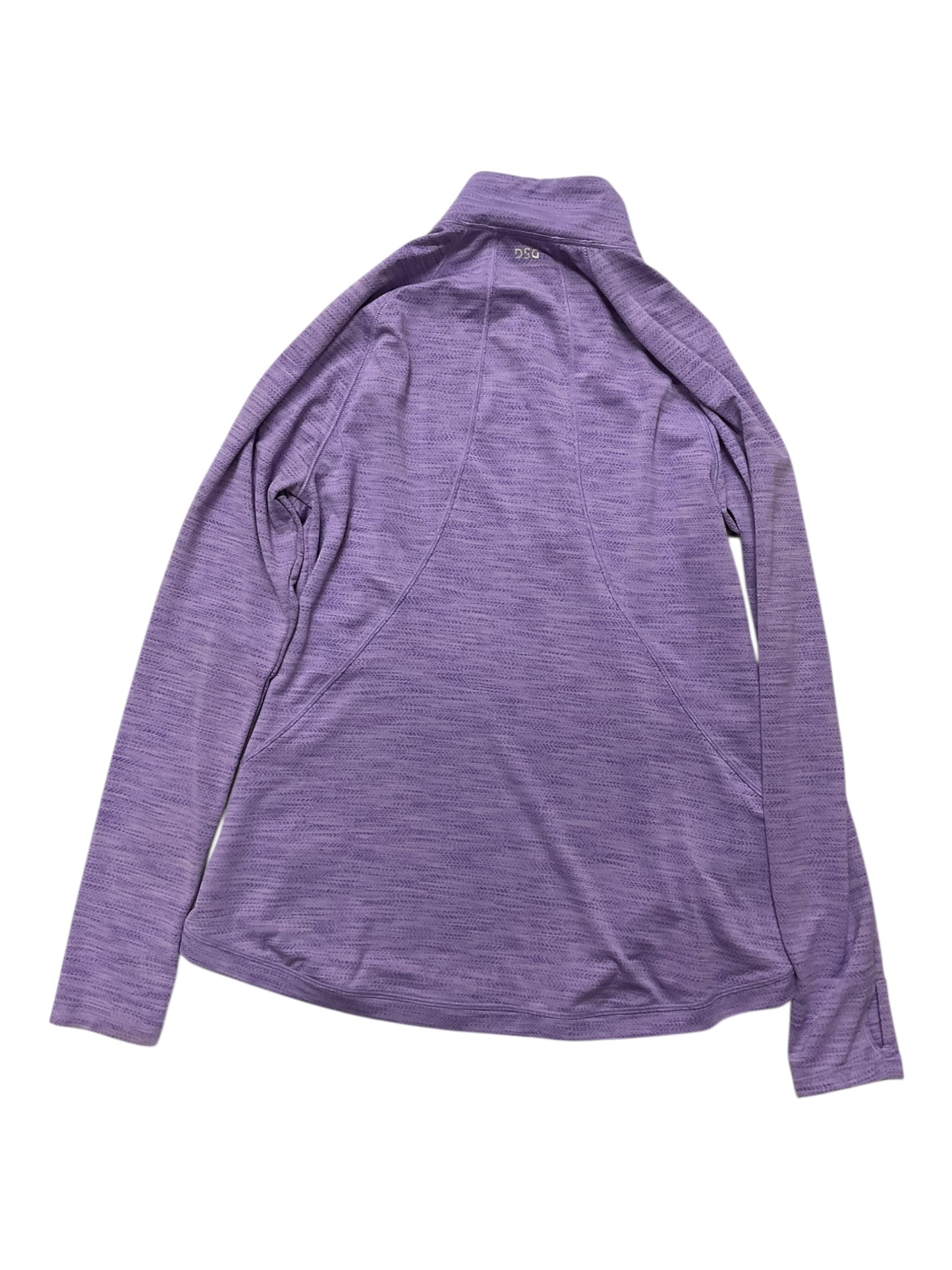 Athletic Top Ls Collar By Dsg Outerwear In Purple, Size:S