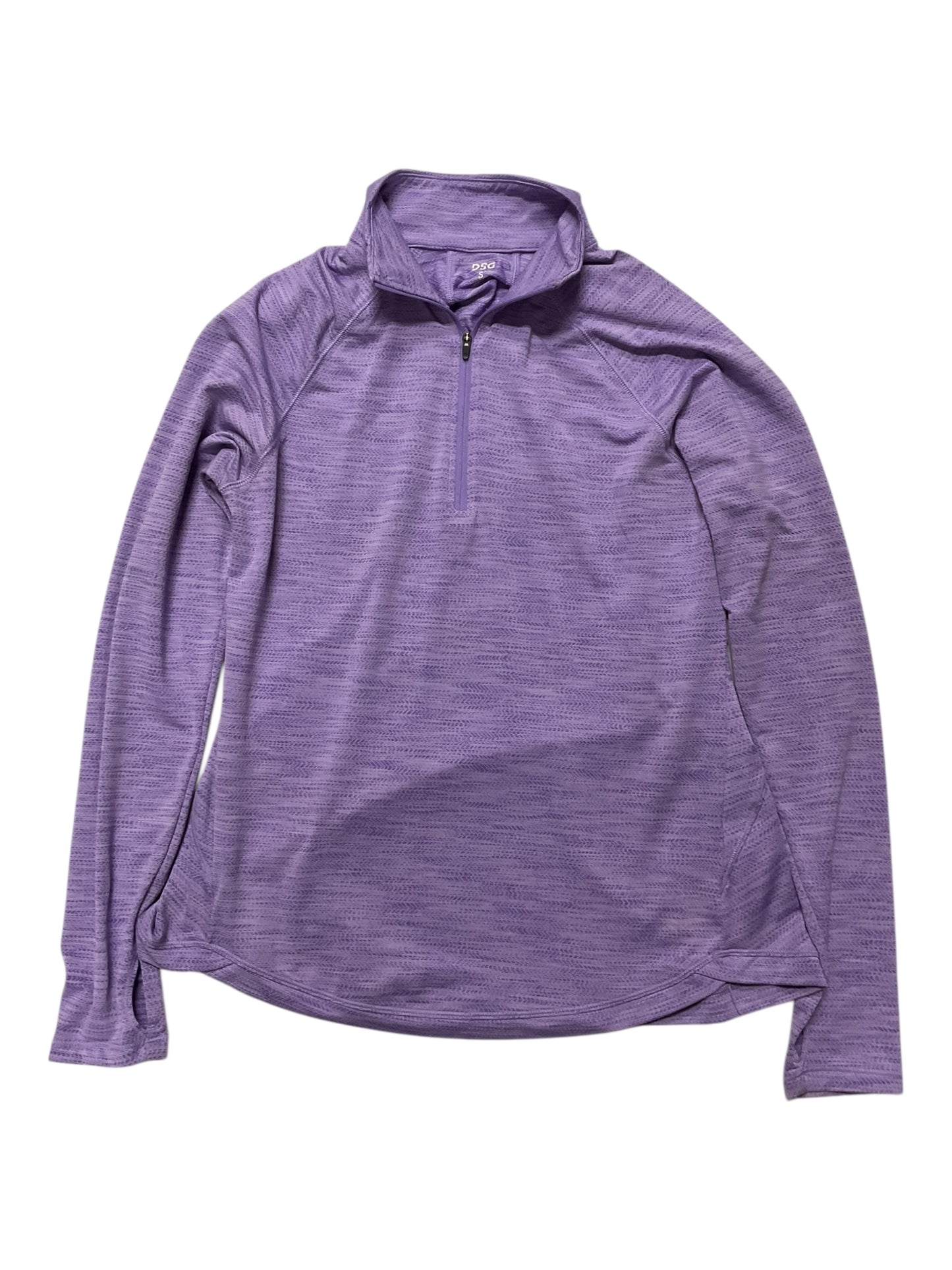Athletic Top Ls Collar By Dsg Outerwear In Purple, Size:S