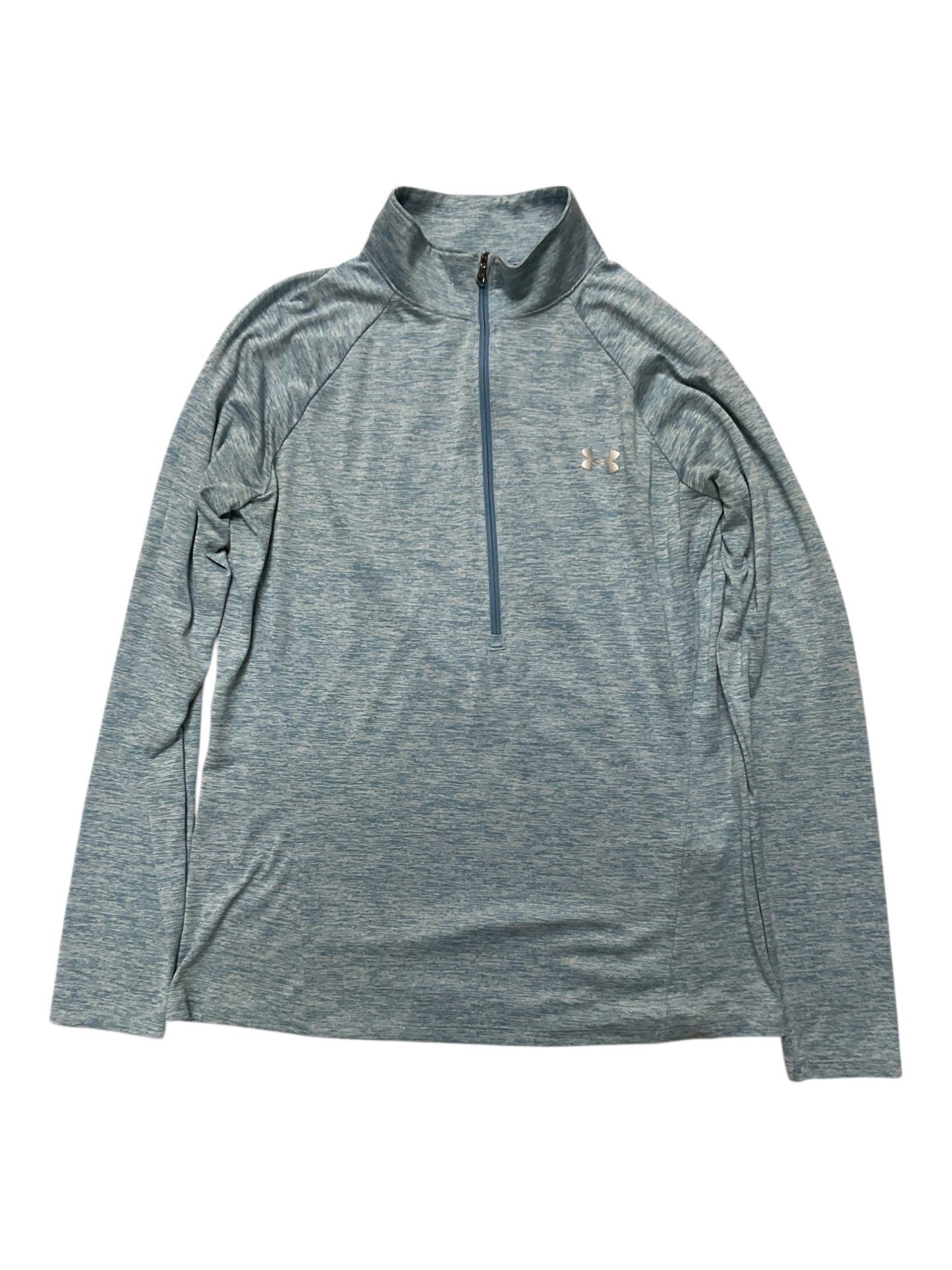 Athletic Top Ls Collar By Under Armour In Blue, Size:L