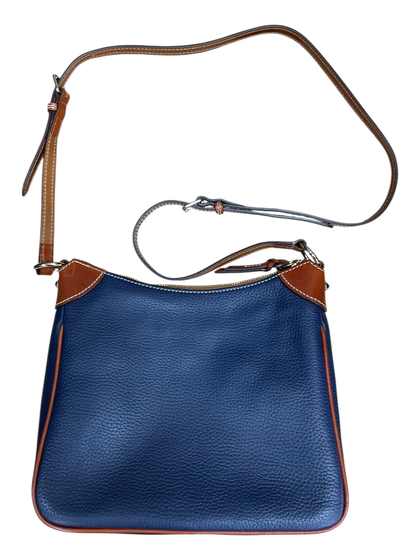 Crossbody Designer By Dooney And Bourke In Blue & Brown, Size:Medium