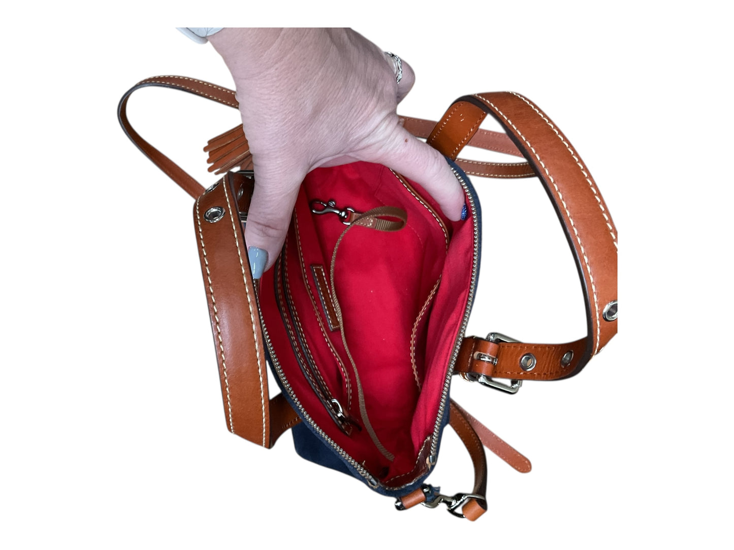 Crossbody Designer By Dooney And Bourke In Brown, Size:Medium