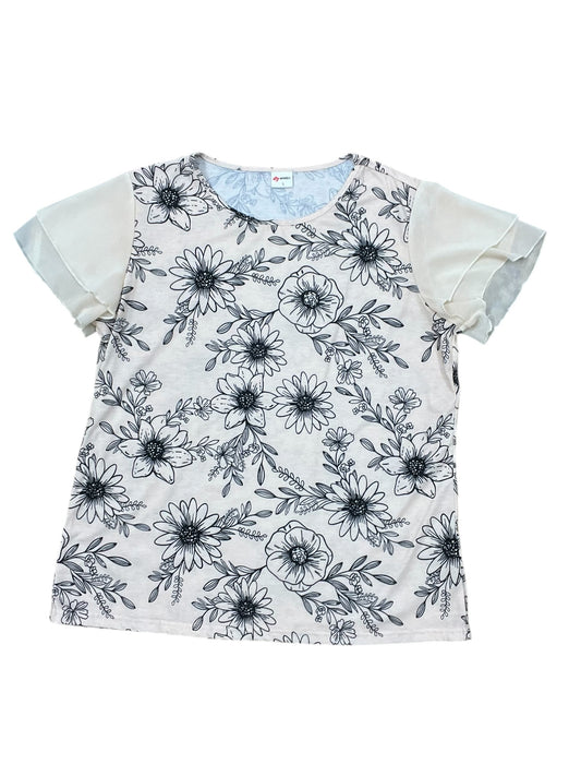 Top Ss By Clothes Mentor In Cream, Size:L