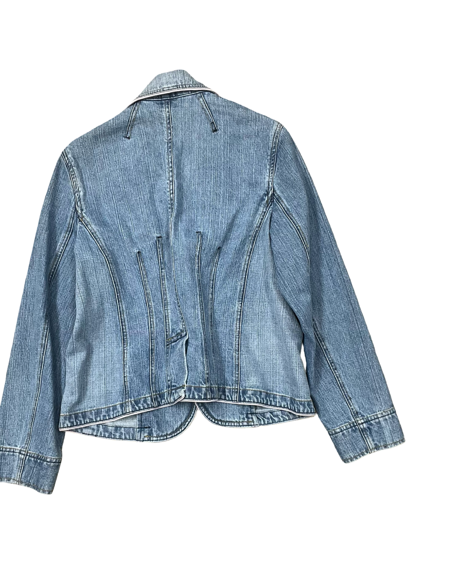 Jacket Denim By Nine And Company In Blue Denim, Size:L