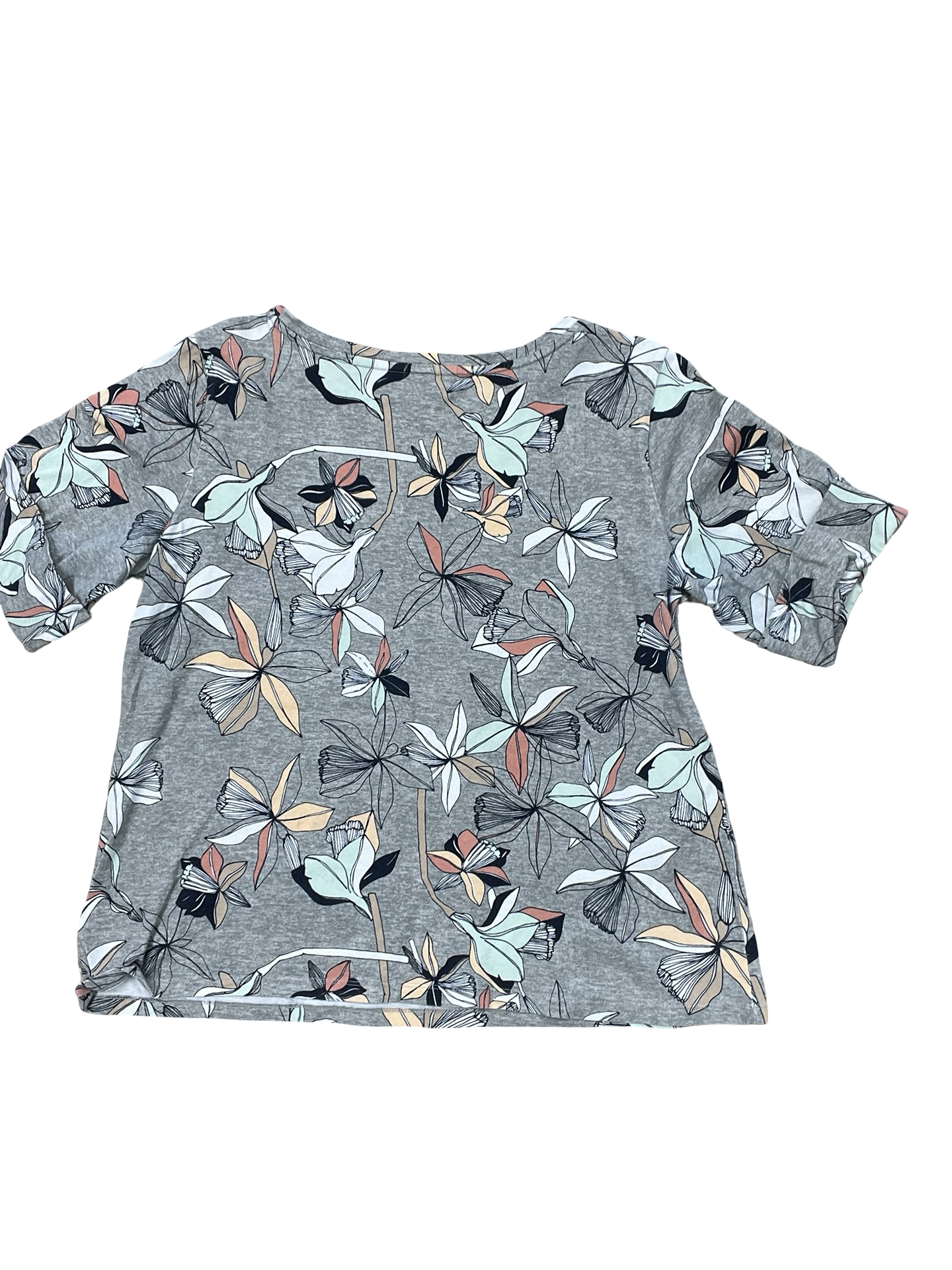 Top Ss By Liz Claiborne In Grey, Size:L