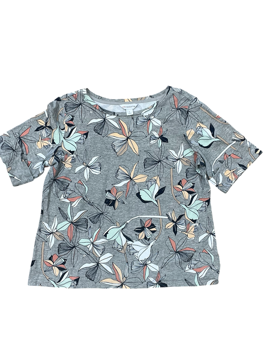 Top Ss By Liz Claiborne In Grey, Size:L