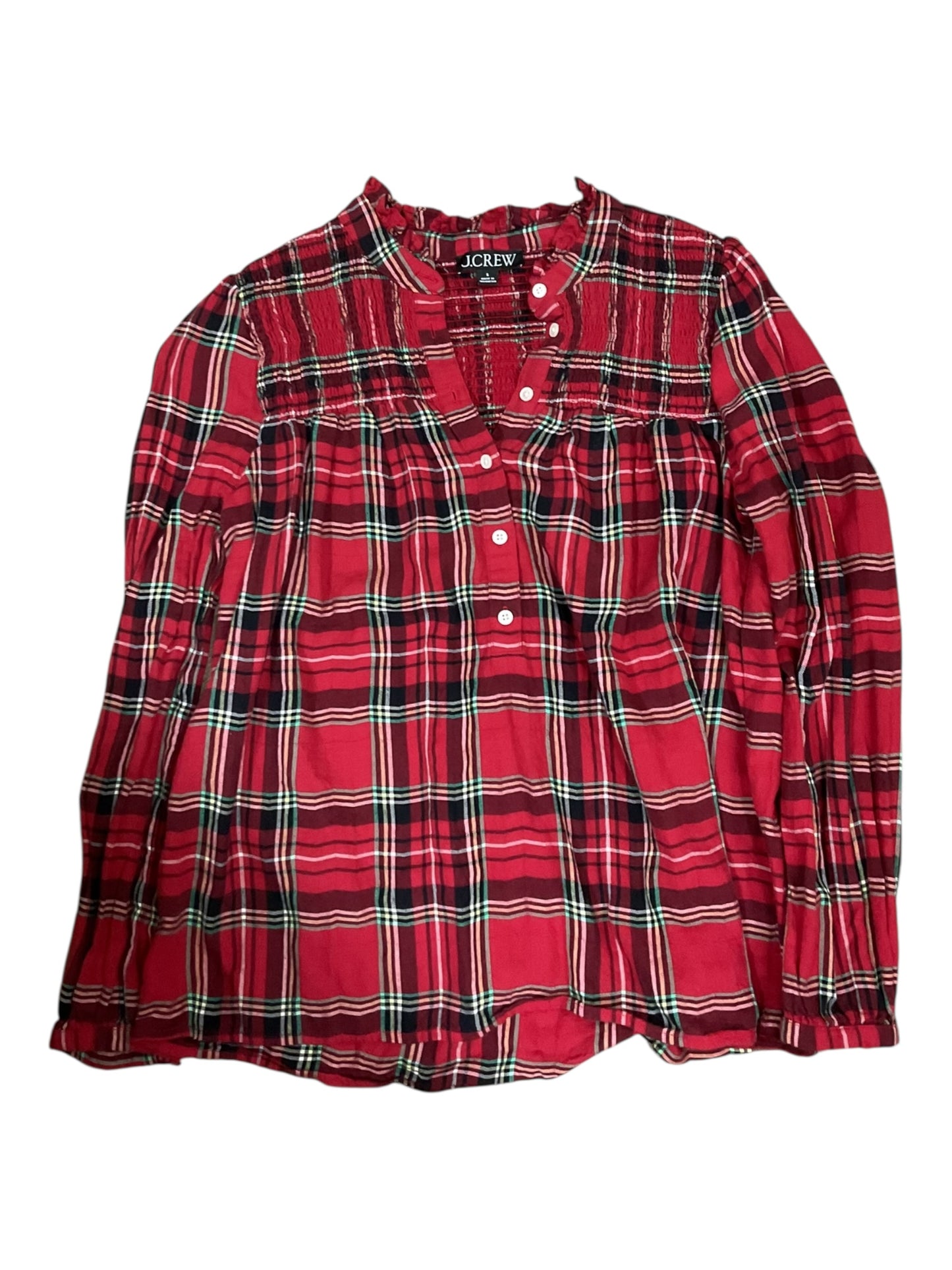 Top Ls By J. Crew In Red, Size:S