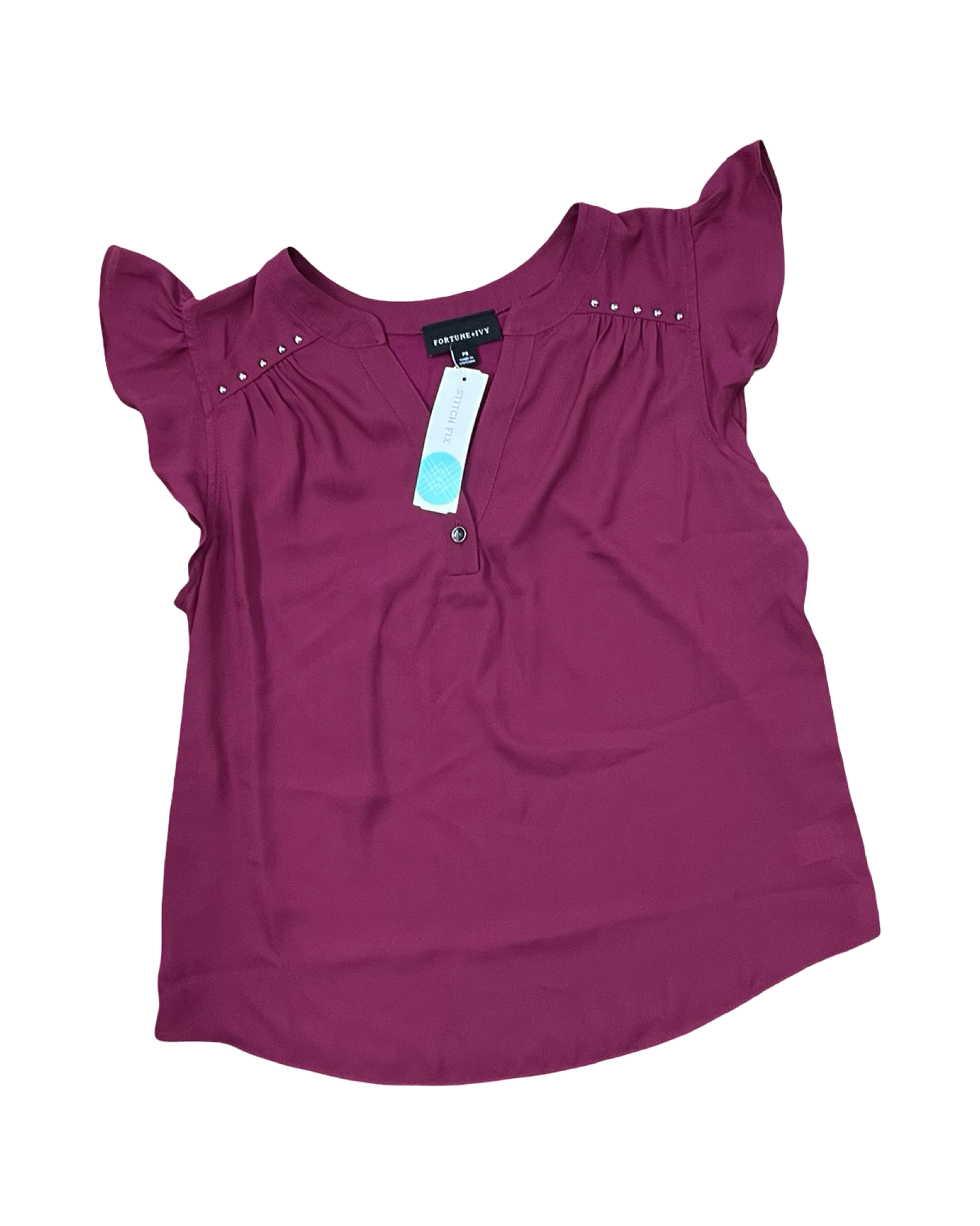 Top Ss By Fortune & Ivy In Pink, Size:S