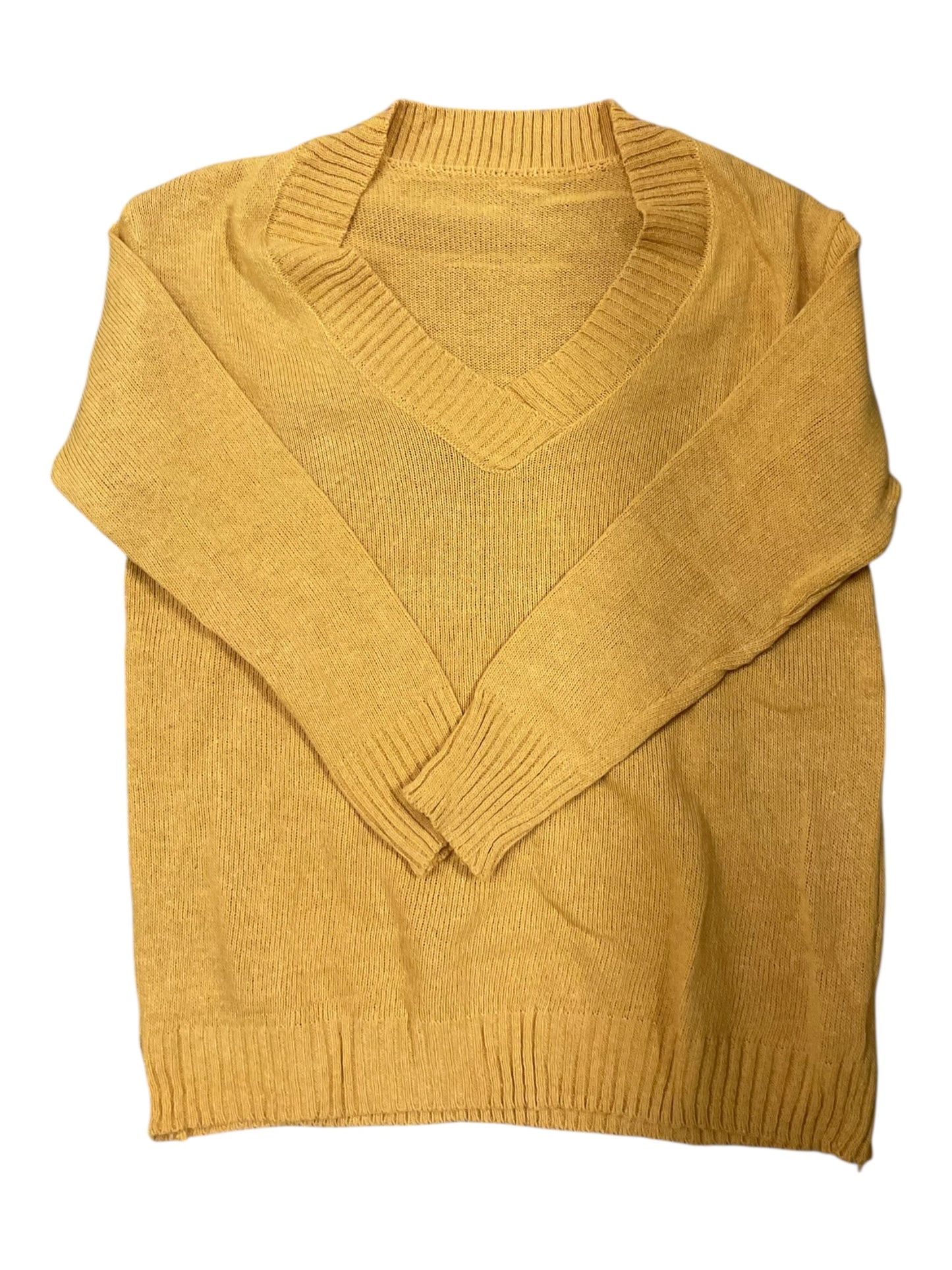 Sweater By Clothes Mentor In Gold, Size:Xl