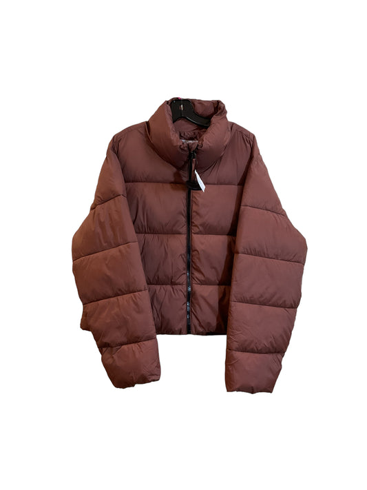 The Audrey Reversible Puffer Vest, Brown + Cream