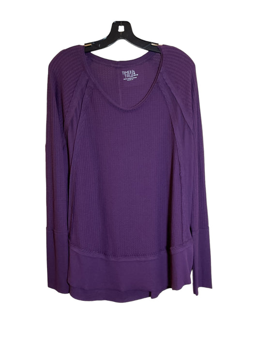Tunic Long Sleeve By Time And Tru  Size: L