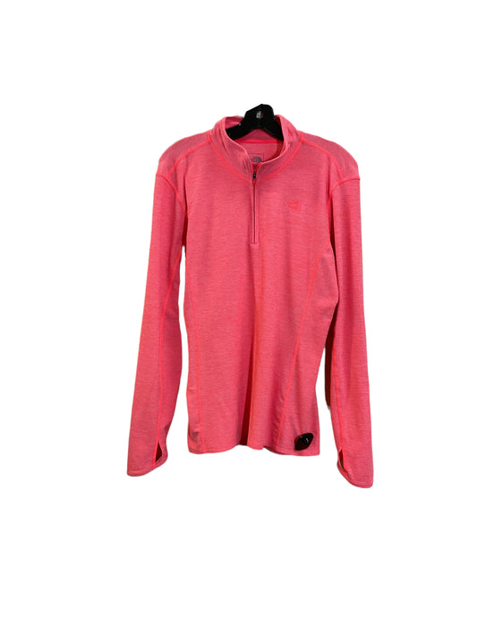 Athletic Top Long Sleeve Collar By North Face  Size: L